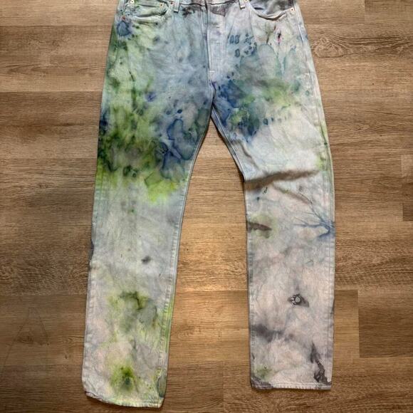 Levi's Other - Rare Levi’s 501 straight leg tie dye jeans rit collab